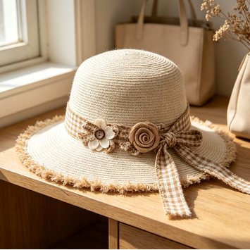 Burlap Plaid Bow Embellishment - Rustic Handmade Bow Applique for Shoes, Hats & Gift Boxes