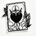 Black & White Embroidered Patch - Self-Adhesive & Iron-On Applique for Clothing, Bags & DIY Crafts