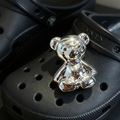 Silver Polka Dot Star Shoe Charm - Cute Star Shoe Clip for Sneakers & Casual Shoes