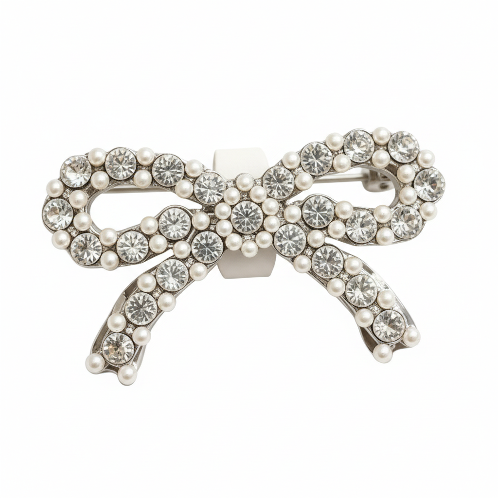 Rhinestone Shoe Charms - Sparkling Bow & Flower Shoe Clips for Sneakers & Casual Shoes