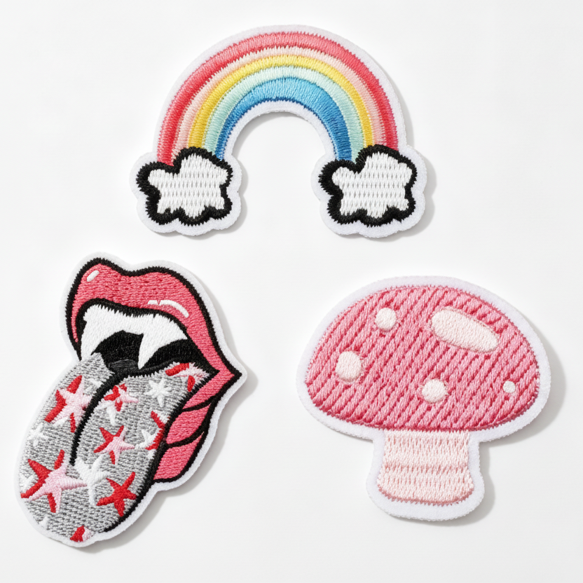 Iron-On Embroidered Patch - Heat Transfer Applique for Clothing, Bags & DIY Crafts