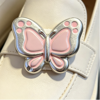 Silver Polka Dot Star Shoe Charm - Cute Star Shoe Clip for Sneakers & Casual Shoes