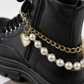 Multi-Layer Pearl Chain Shoe Charm - Elegant Boot Chain for Boots & Casual Shoes
